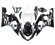 Suzuki GSXR750 Fairings (2004-2005) Black, White, Woman at KingsMotorcycleFairings.com 