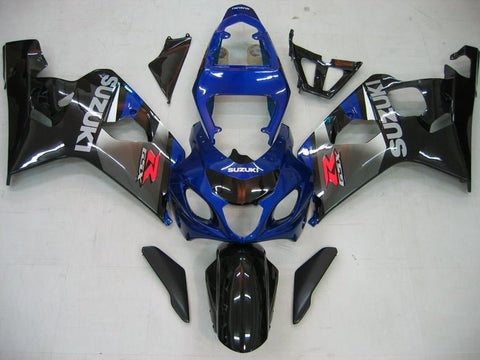 Suzuki GSXR750 Fairings (2004-2005) Blue, Gray, Black at KingsMotorcycleFairings.com