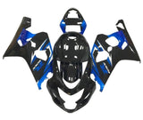 Suzuki GSXR750 Fairings (2004-2005) Gloss Black, Blue, White at KingsMotorcycleFairings.com