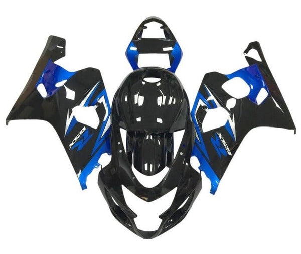 Suzuki GSXR750 Fairings (2004-2005) Gloss Black, Blue, White at KingsMotorcycleFairings.com