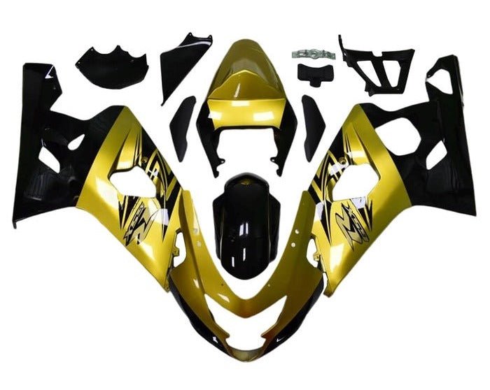 Suzuki GSXR750 Fairings (2004-2005) Gold, Black at KingsMotorcycleFairings.com