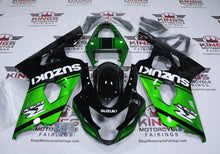 Suzuki GSXR750 Fairings (2004-2005) Green, Black Stripe from KingsMotorcycleFairings.com