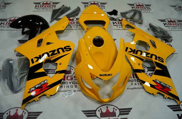 Suzuki GSXR750 Fairings (2004-2005) Yellow, Black, Red at KingsMotorcycleFairings.com