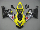 Suzuki GSXR750 Fairings (2004-2005) Yellow, Silver, Black at KingsMotorcycleFairings.com