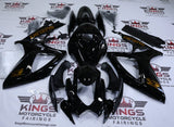 Suzuki GSXR750 Fairings (2006-2007) Black, Gold Metallic at KingsMotorcycleFairings.com