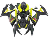 Suzuki GSXR 750 Fairings (2006-2007) Black, Yellow at KingsMotorcycleFairings.com