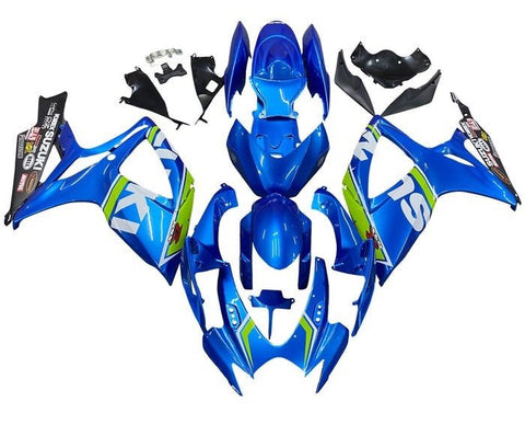 Suzuki GSXR 750 Fairings (2006-2007) Blue, Green, White, Black at KingsMotorcycleFairings.com