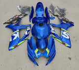 Suzuki GSXR 750 Fairings (2006-2007) Blue, Neon Yellow, White at KingsMotorcycleFairings.com