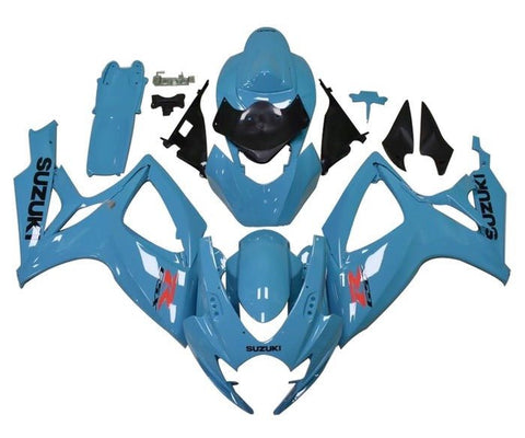 Suzuki GSXR 750 Fairings (2006-2007) Light Blue at KingsMotorcycleFairings.com