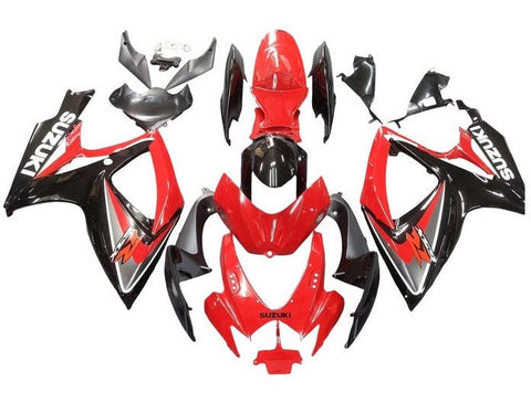 Suzuki GSXR 750 Fairings (2006-2007) Red, Black, Gray, White at KingsMotorcycleFairings.com