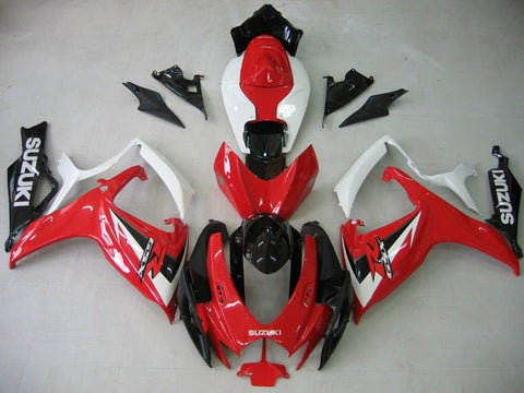 Suzuki GSXR 750 Fairings (2006-2007) Red, White, Black at KingsMotorcycleFairings.com