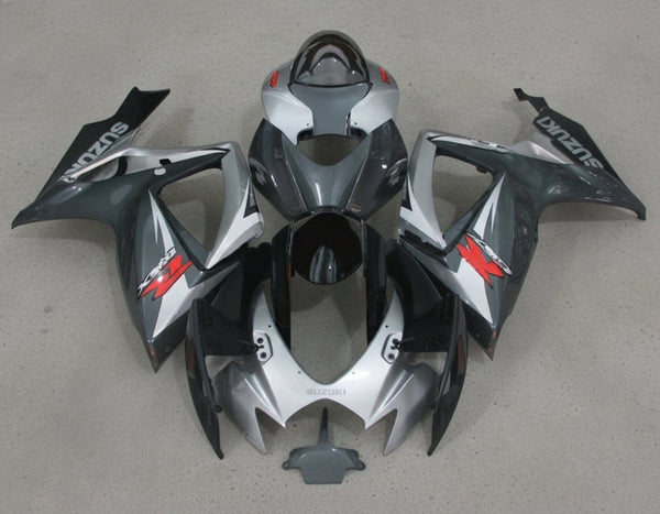 Suzuki GSXR750 Fairings (2006-2007) Silver, Gray, Black, Red at KingsMotorcycleFairings.com