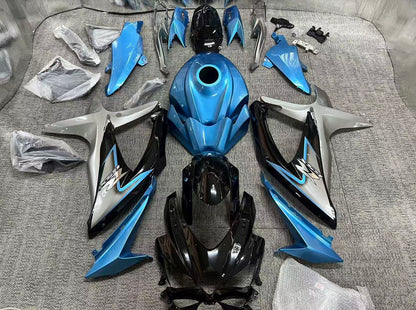 Suzuki GSXR750 Fairings (2008-2010) Black, Blue, Silver at KingsMotorcycleFairings.com