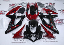 Suzuki GSXR750 Fairings (2008-2010) Black, Dark Red, Gray from KingsMotorcycleFairings.com.