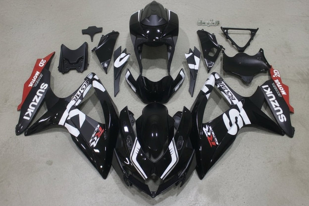 Suzuki GSXR750 Fairings (2008-2010) Black, White, Red, Matte Black at KingsMotorcycleFairings.com
