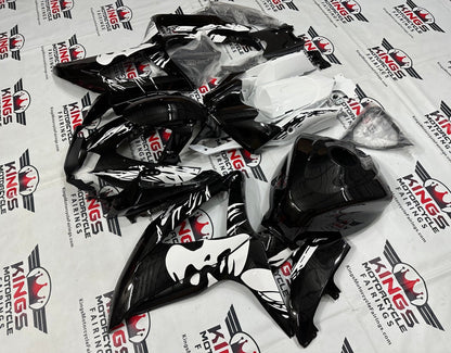 Suzuki GSXR750 Fairings (2008-2010) Black, White, Woman from KingsMotorcycleFairings.com