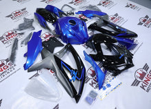 Suzuki GSXR750 Fairings (2008-2010) Blue, Black, Gray at KingsMotorcycleFairings.com
