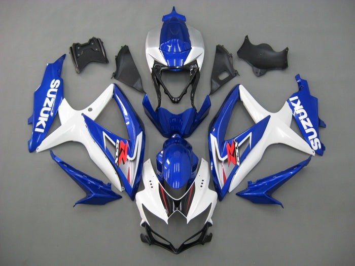 Suzuki GSXR 750 Fairings (2008-2010) Blue, White, Red Original at KingsMotorcycleFairings.com