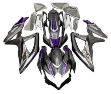 Suzuki GSXR 750 Fairings (2008-2010) Gray, Purple, Silver at KingsMotorcycleFairings.com