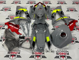 Suzuki GSXR 750 Fairings (2008-2010) Nardo Gray, Black, Red, Neon Yellow at KingsMotorcycleFairings.com