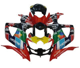 Suzuki GSXR 750 Fairings (2008-2010) Red, Black Snap On at KingsMotorcycleFairings.com