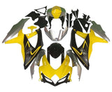 Suzuki GSXR 750 Fairings (2008-2010) Yellow, Black, Gray at KingsMotorcycleFairings.com