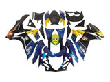 Suzuki GSXR750 Fairings (2011-2024) Blue, Black Monster at KingsMotorcycleFairings.com