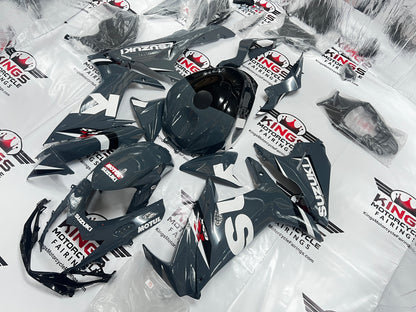 Suzuki GSXR750 Fairings (2011-2024) Dark Gray, White, Black from KingsMotorcycleFairings.com