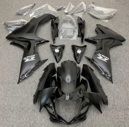 Suzuki GSXR750 Fairings (2011-2024) Matte Black, Gloss Black, Silver at KingsMotorcycleFairings.com