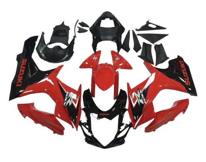 Suzuki GSXR 750 Fairings (2011-2024) Red, Black at KingsMotorcycleFairings.com