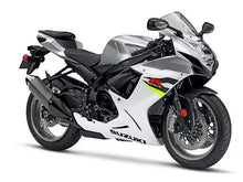 Suzuki GSXR750 Fairings (2011-2024) Silver, White, Yellow Stripe at KingsMotorcycleFairings.com
