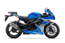 Suzuki GSXR750 Fairings (2025-2026) Blue Gloss, Silver at KingsMotorcycleFairings.com