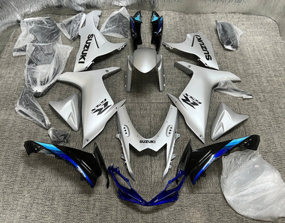 Suzuki GSXR750 Fairings (2025-2026) Gloss Silver, Blue, Black from KingsMotorcycleFairings.com