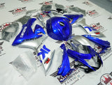 Suzuki GSXR 750 Fairings (2025-2026) Silver, Blue at KingsMotorcycleFairings.com