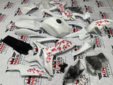 Suzuki GSXR750 (2006-2007) Matte White Cherry Blossom Fairings at KingsMotorcycleFairings.com