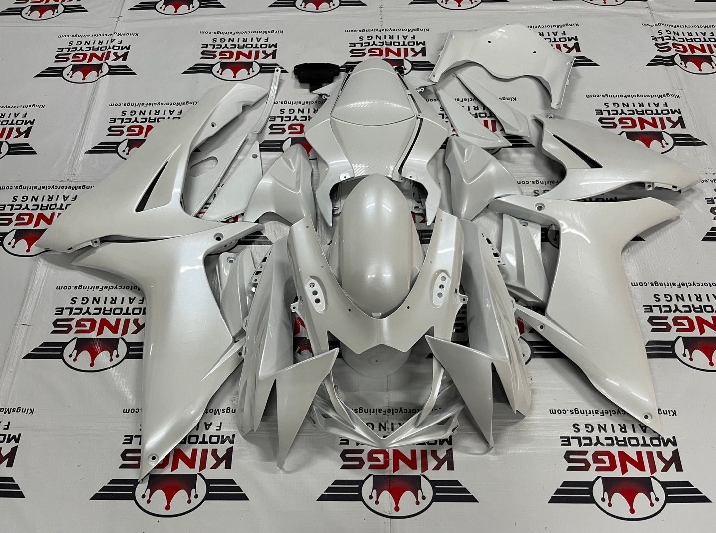 Suzuki GSXR750 (2011-2023) White Fairings at KingsMotorcycleFairings.com