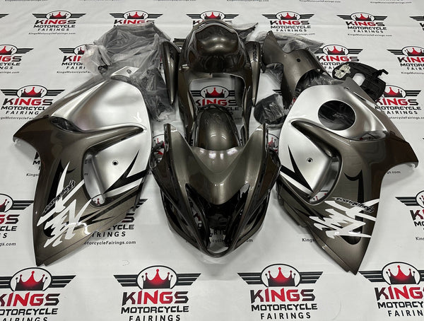 Suzuki Hayabusa Fairings (2008-2020) Silver at KingsMotorcycleFairings.com