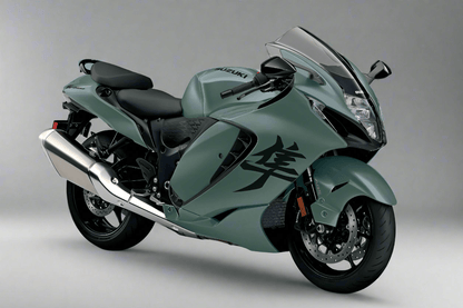 Suzuki Hayabusa Fairing Kit (2021-2026) Matte Green, Matte Black at KingsMotorcycleFairings.com