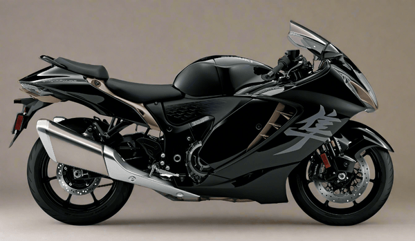 Suzuki Hayabusa Fairing Set (2021-2026) Black, Matte Tarnished Silver, Gray at KingsMotorcycleFairings.com