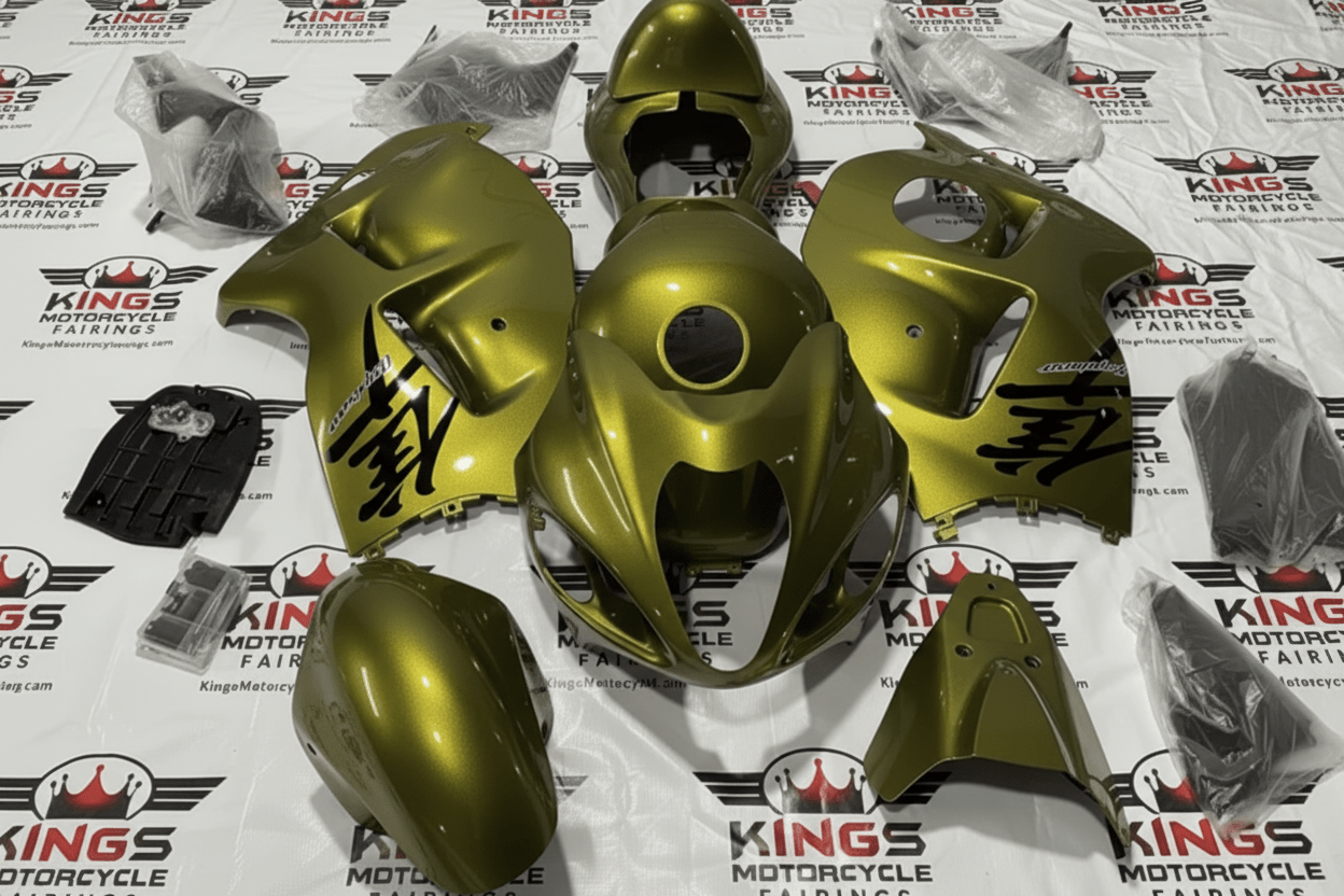 Suzuki Hayabusa Fairings (1999-2007) Army Green at KingsMotorcycleFairings.com