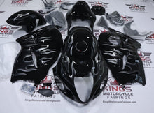 Suzuki Hayabusa Fairings (1999-2007) Black Ghost Flames from KingsMotorcycleFairings.com