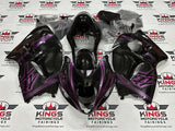 Suzuki Hayabusa Fairings (1999-2007) Black, Pink Spray at KingsMotorcycleFairings.com