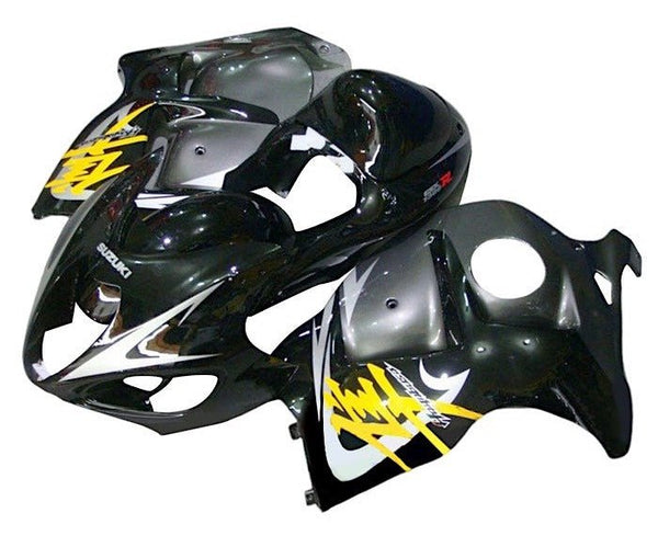 Suzuki Hayabusa Fairings (1999-2007) Black, Silver, Yellow at KingsMotorcycleFairings.com