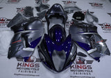 Suzuki Hayabusa Fairings (1999-2007) Blue Navy, Metallic Gray at KingsMotorcycleFairings.com