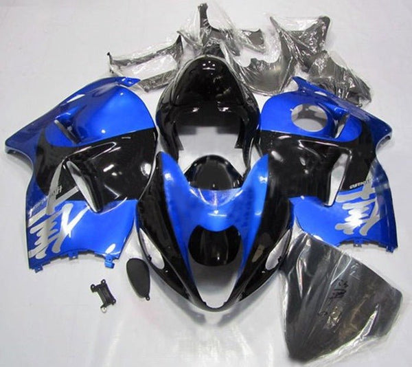 Suzuki Hayabusa Fairings (1999-2007) Blue, Chrome, Black at KingsMotorcycleFairings.com