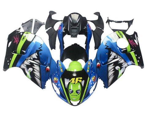 Suzuki Hayabusa Fairings (1999-2007) Blue, Green, Shark at KingsMotorcycleFairings.com