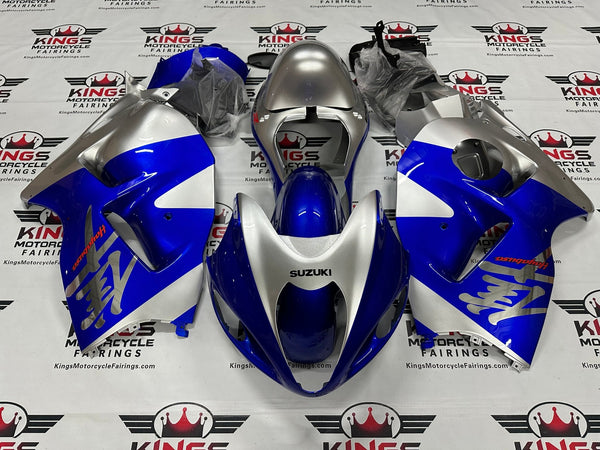 Suzuki Hayabusa Fairings (1999-2007) Blue, Silver, Chrome, Red at KingsMotorcycleFairings.com