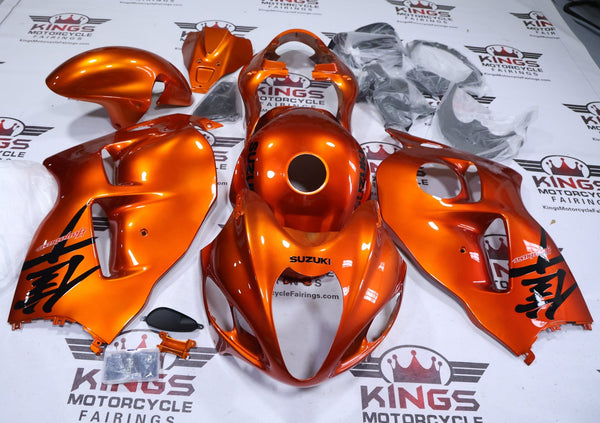 Suzuki Hayabusa Fairings (1999-2007) Candy Orange at KingsMotorcycleFairings.com