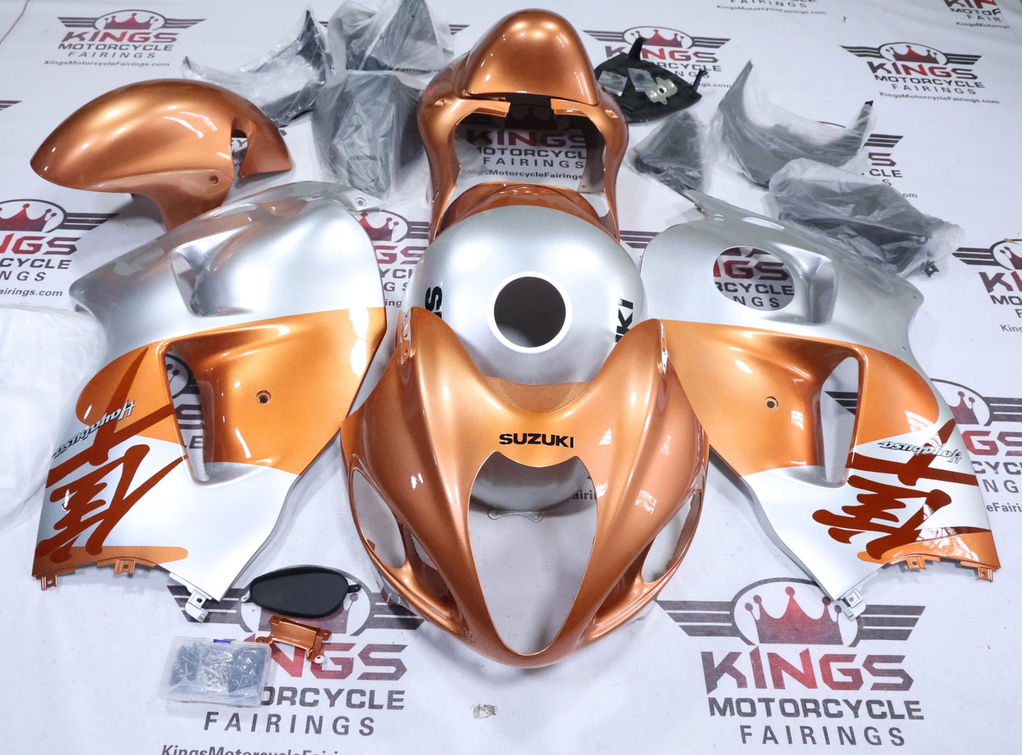 Suzuki Hayabusa Fairings (1999-2007) Copper, Silver, Black at KingsMotorcycleFairings.com