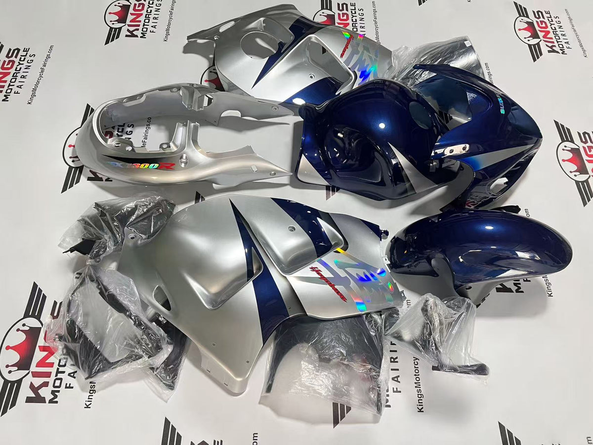 Suzuki Hayabusa Fairings (1999-2007) Navy Blue, Silver from KingsMotorcycleFairings.com